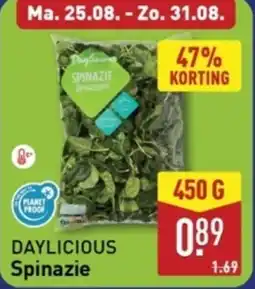 ALDI Daylicious Spinazie aanbieding