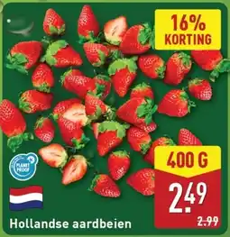 ALDI Hollandse aardbeien aanbieding