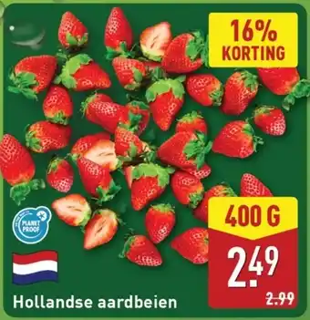 ALDI Hollandse aardbeien aanbieding