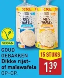 ALDI Goud gebakken Dikke rijst of maïswafels aanbieding