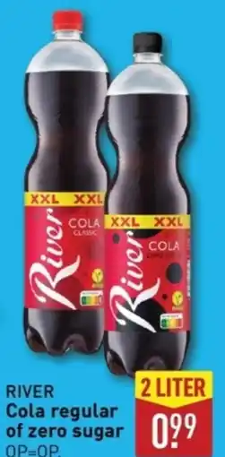 ALDI River Cola regular of zero sugar aanbieding