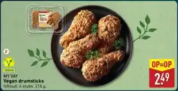 ALDI MY VAY Vegan drumsticks aanbieding