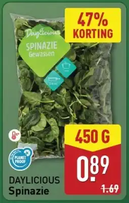 ALDI Daylicious Spinazie aanbieding