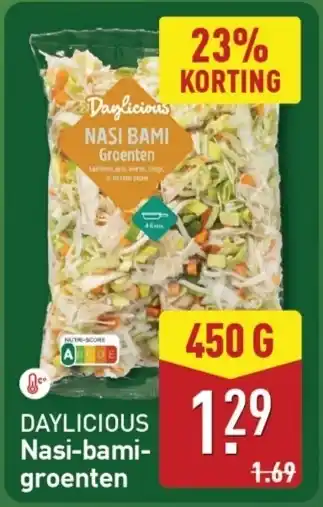ALDI Daylicious Nasi bami groenten aanbieding