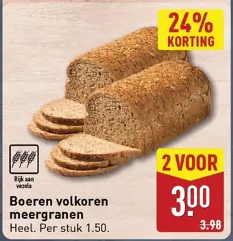 ALDI Boeren volkoren meergrane aanbieding