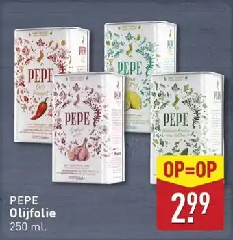 ALDI PEPE Olijfolie aanbieding
