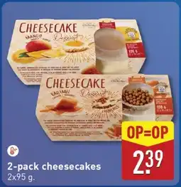 ALDI 2 pack cheesecakes aanbieding