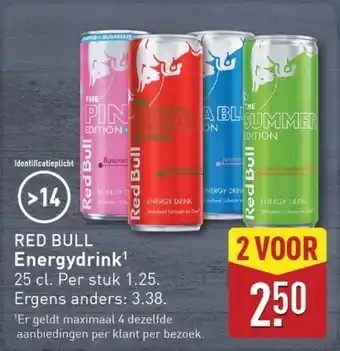 ALDI Red bull Energy drink aanbieding