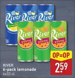 ALDI River 6-pack lemonade aanbieding