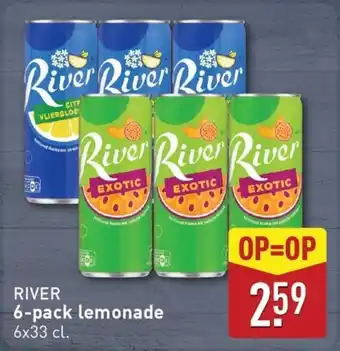 ALDI River 6-pack lemonade aanbieding