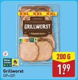ALDI Grillworst aanbieding