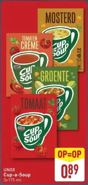 ALDI Unox Cup a Soup aanbieding
