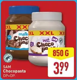 ALDI SAM Chocopasta aanbieding
