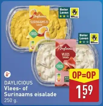 ALDI Daylicious Vlees of Surinaams eisalade aanbieding