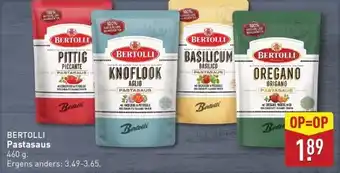 ALDI Bertolli Pastasaus aanbieding