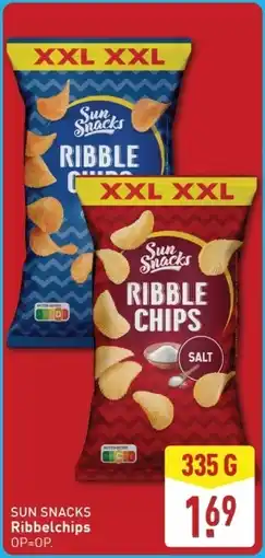 ALDI Sun snacks ribbelchips aanbieding