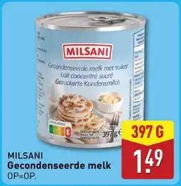 ALDI Milsani Gecondenseerde melk aanbieding