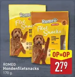 ALDI Romeo Hondenfiletsnacks aanbieding