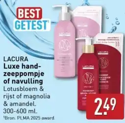 ALDI Lacura Luxe hand zeeppompje of navulling aanbieding