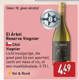 ALDI EL Arbol Reserva Viognier aanbieding