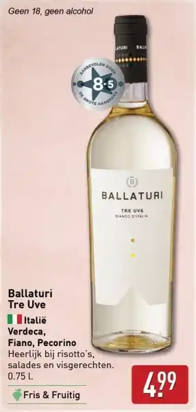 ALDI Ballaturi Tre Uve aanbieding
