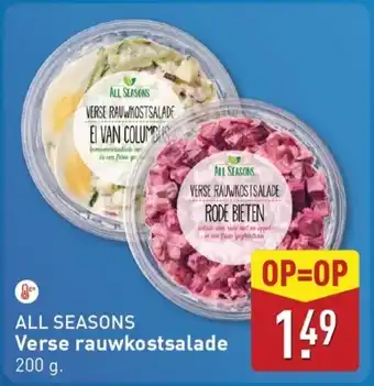 ALDI All seasons Verse rauwkostsalade aanbieding
