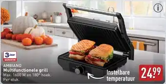 ALDI Ambiano Multifunctionele grill aanbieding