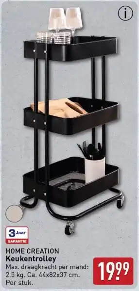 ALDI Home creation Keukentrolley aanbieding