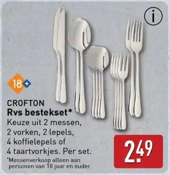 ALDI Crofton Rvs bestekset aanbieding