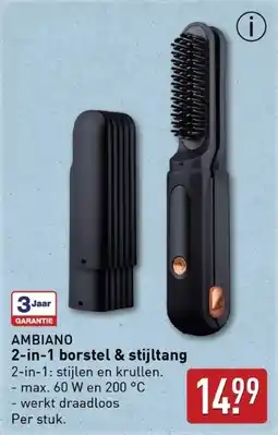 ALDI Ambiano 2-in-1 borstel & stijltang aanbieding