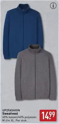 ALDI Up2fashion Sweatvest aanbieding