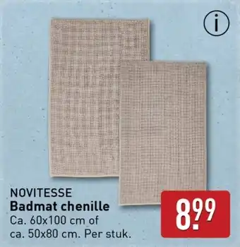 ALDI Novitesse Badmat chenille aanbieding