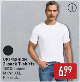 ALDI Up2fashion 2-pack T-shirts aanbieding