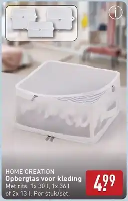 ALDI Home creation Opbergtas voor kleding aanbieding