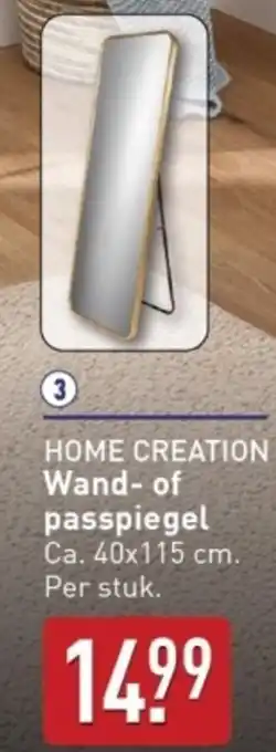 ALDI Home creation Wand of passpiegel aanbieding