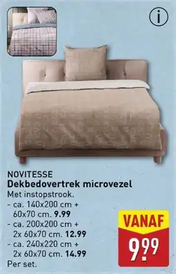 ALDI Novitesse Dekbedovertrek microvezel aanbieding
