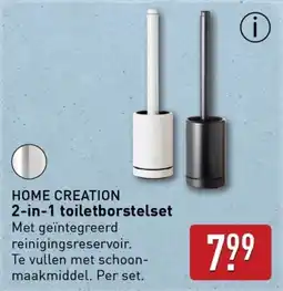 ALDI Home creation 2-in-1 toiletborstelset aanbieding