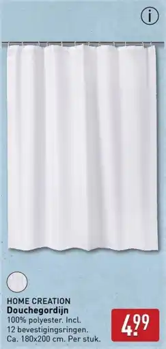 ALDI Home creation Douchegordijn aanbieding
