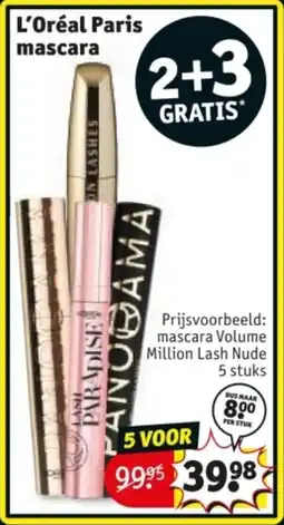 Kruidvat L'Oréal Paris mascara aanbieding