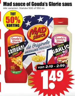 Dirk Mad sauce of Gouda's Glorie saus aanbieding