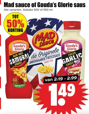 Dirk Mad sauce of Gouda's Glorie saus aanbieding