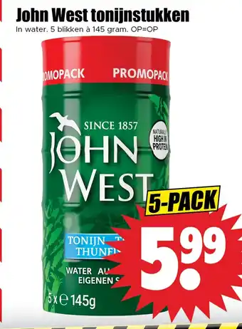 Dirk John West tonijnstukken aanbieding