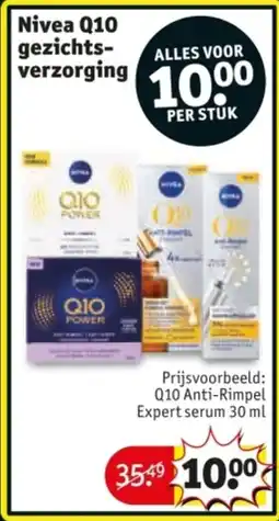 Kruidvat Nivea Q10 gezichtsverzorging aanbieding