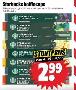 Dirk Starbucks koffiecups aanbieding