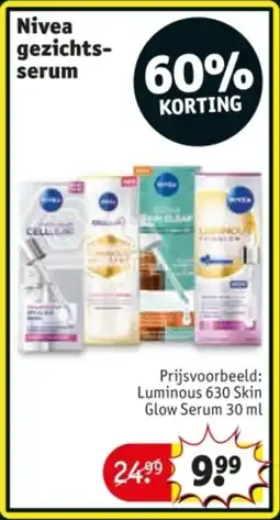 Kruidvat Nivea Gezichtsserum aanbieding