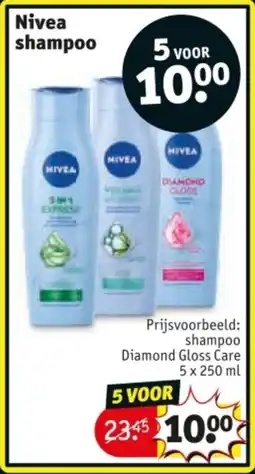 Kruidvat Nivea shampoo aanbieding