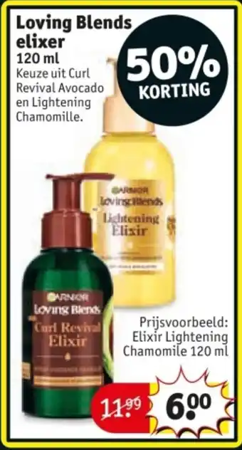 Kruidvat Loving Blends elixer aanbieding