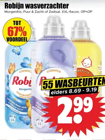Dirk Robijn wasverzachter aanbieding