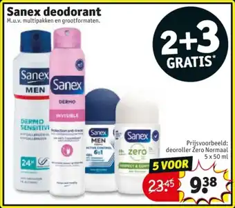 Kruidvat Sanex Deodorant aanbieding