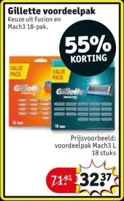 Kruidvat Gillette voordeelpak aanbieding